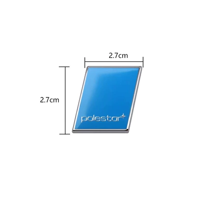 Car logo Modified Trunk Car Label - polestar-silver