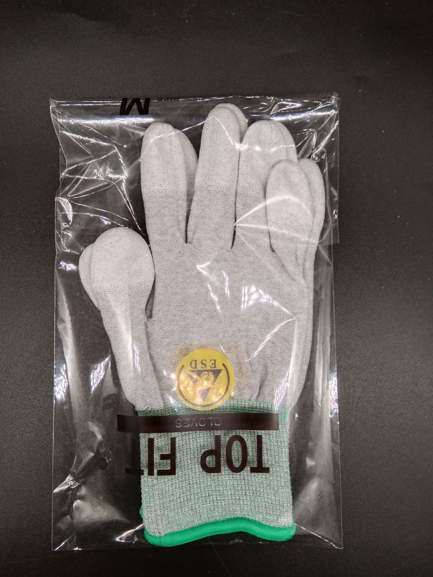 PU recubierto de dedos guantes recubiertos guantes revestidos guantes de trabajo antiestáticos libres de polvo blanco resistentes al desgaste guantes de seguro laboral al por mayor