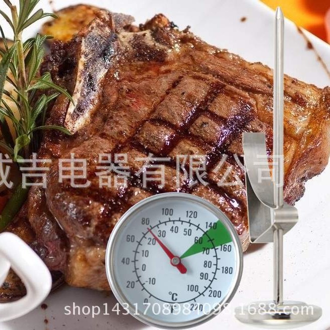厂家供应不锈钢温度计烧烤温度计烤肉温度计双金属温度计