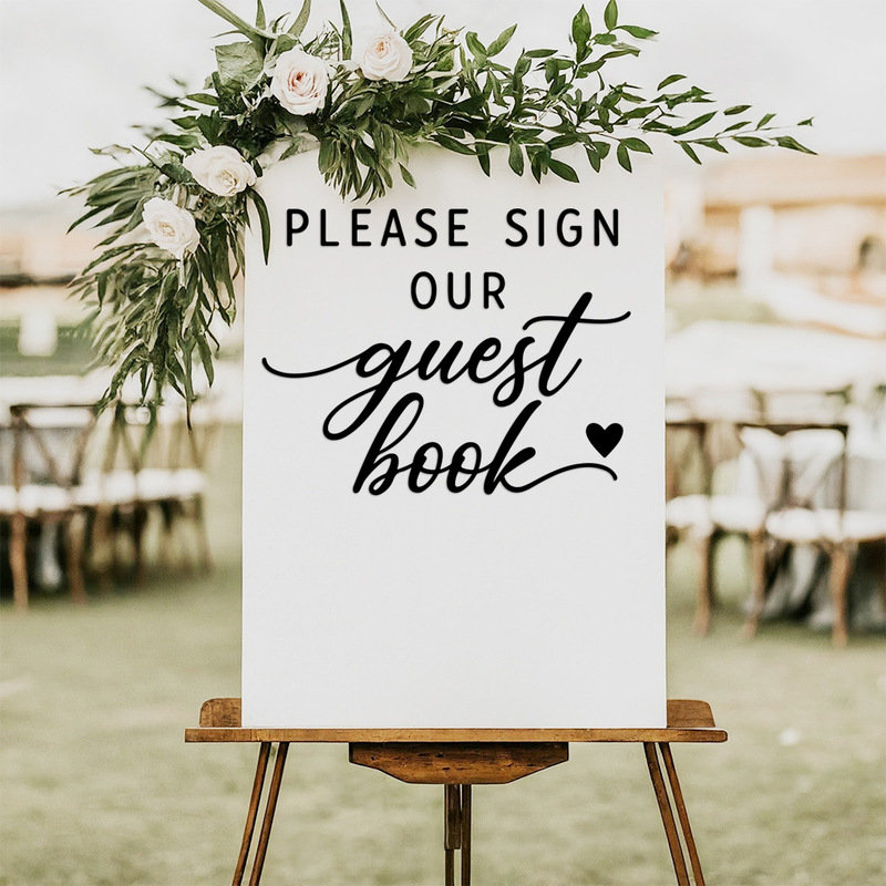 2025 Amazon Guest Signature Guide Wall Sticker Supports Listing and Labeling on Major Cross-Border Platforms and Dropshipping