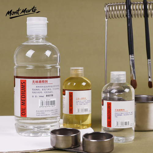 Artmate manufacturer direct sales turpentine oil paint additives 125ml pen wash liquid glazing medium toning oil
