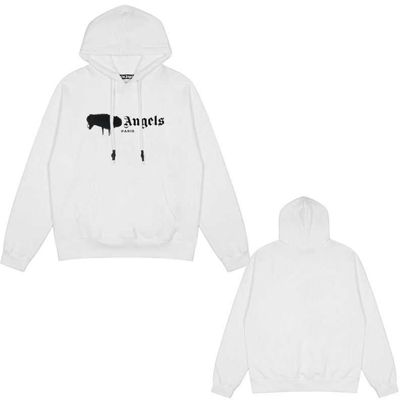 PALM ANGELS Ángel de palma impresa en caliente chaqueta encapuchada primavera / otoño / invierno pareja camisa con sombrero casual