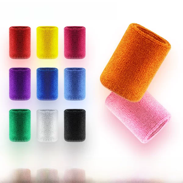Polyester cotton towel wrist guard sports sweat-absorbent badminton basketball tennis wrist guard Source manufacturers can add logo