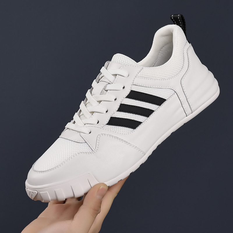 Men's Shoes 2025 New Summer Mesh Sports Shoes Men's Breathable Versatile Casual Sneakers Leather Bag Sole Dad Shoes