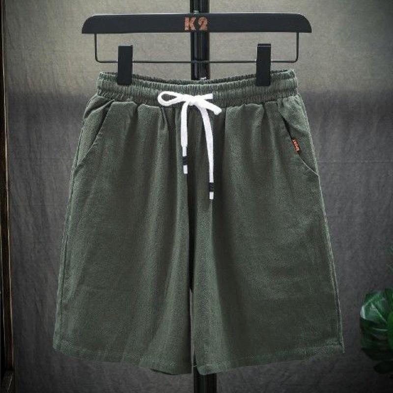 Pantalones cortos, tendencia de verano para hombres, pantalones de cinco puntos para hombres, pantalones delgados, pantalones de playa de gran tamaño sueltos y transpirables casuales