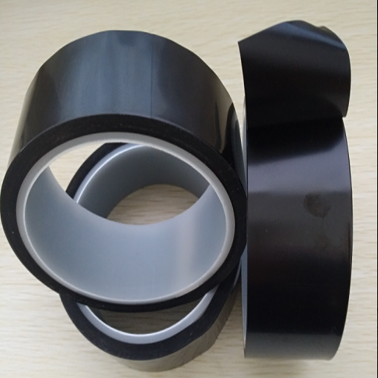 青岛厂家特 价直接销售PET黑色硅胶带，苏州衍腾黑色PET高温胶带