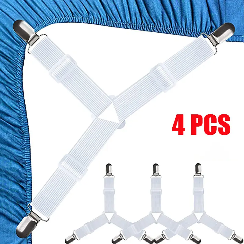 ✅ Bed Bed Sheets Anti-Slip Fixator Tablecloth Sofa Cushion Elastic Rope Clip Bed Bed Sheets Fixed Buckle Quilt Cover Anti-Run Anti-Slip God