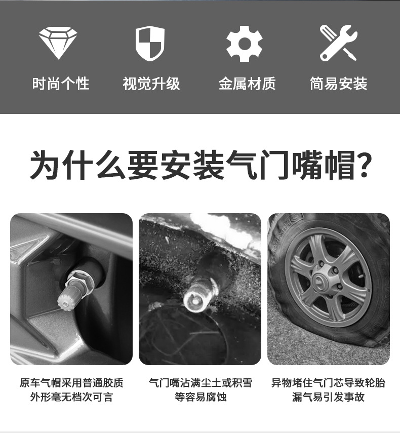 Suitable for BMW 3 Series 320li5 Series 525LIX1X3X5X6 car tire valve cap anti-theft valve core cover
