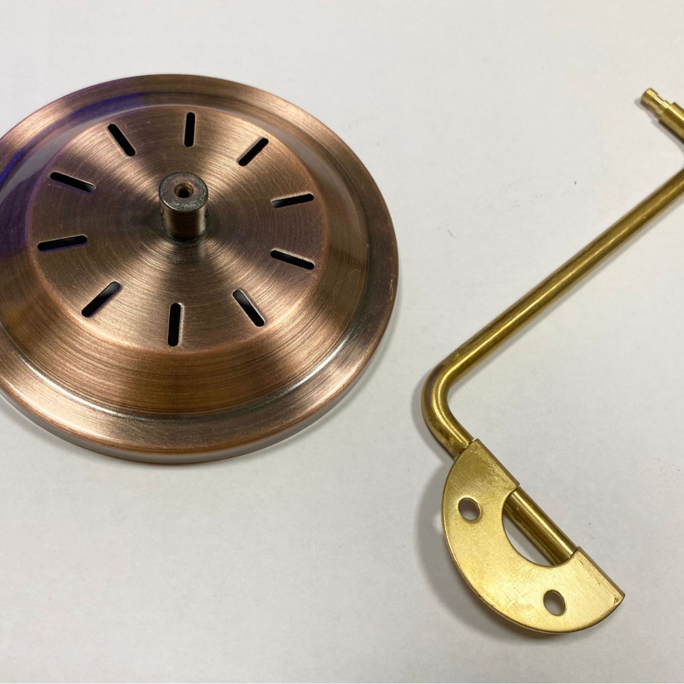 古铜表座式室内外温度计