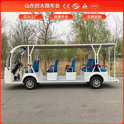 5-Row 14-Seat Tourist Electric Sightseeing Elektrikli qolf avtomobilləri