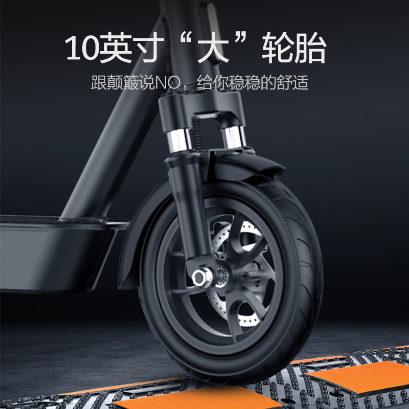 Patinete eléctrico con tracción trasera MK086, intermitentes izquierdos y derechos, amortiguadores delanteros y traseros, 500W, todoterreno de largo alcance.