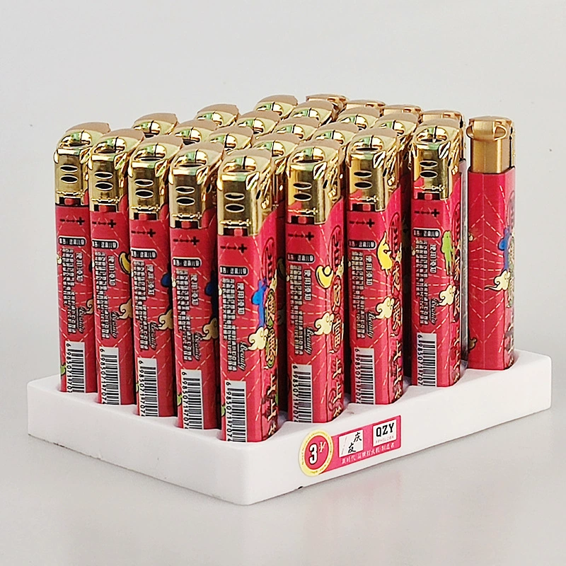 Большая Взрывозащищенная креативная металлическая ветрозащитная зажигалка, одноразовая надувная Персонализированная Зажигалка для богатства