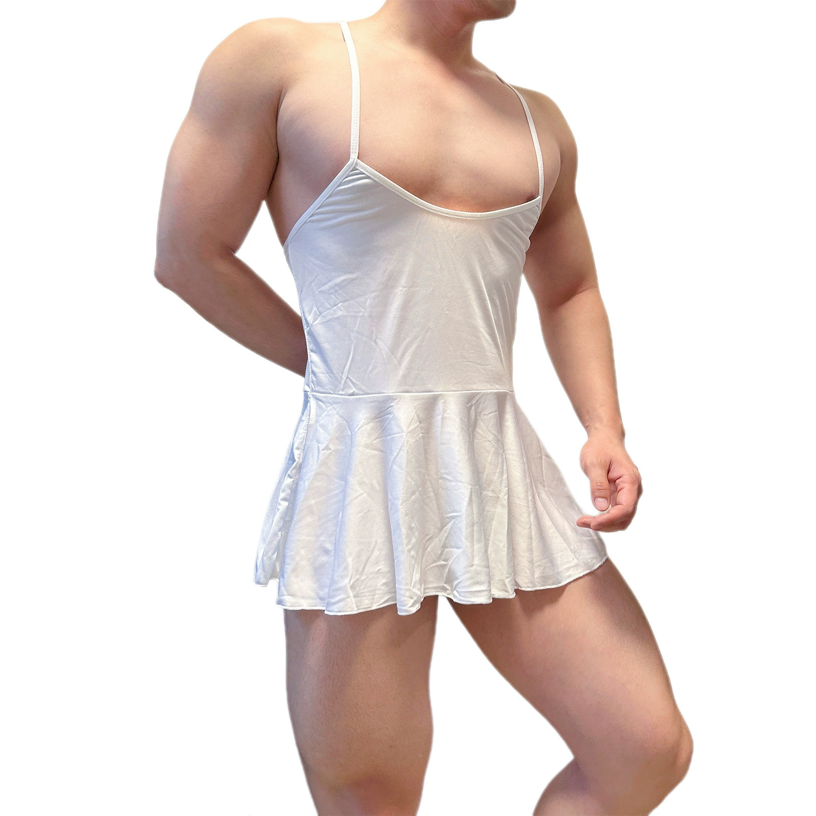 Умный-мужчинам Sexy pijama, платье, для транссексуалов, утягивающий эффект, без спинки