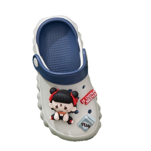Mingya Nata Summer Children's Hollow Shoes Unisex Non-slip Slip-on Breathable Beach Sandals