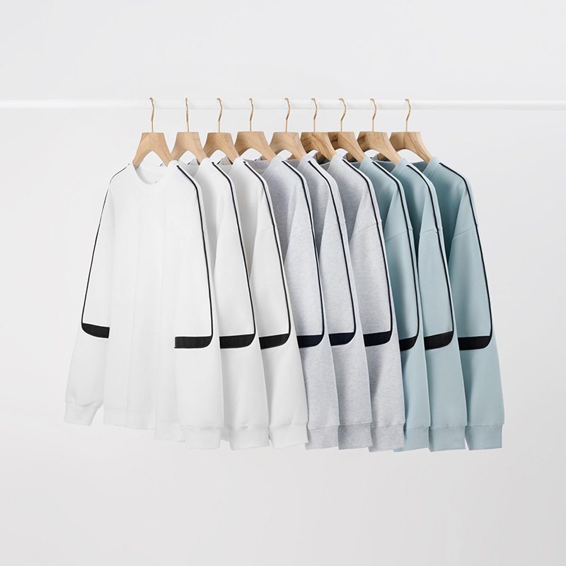 2024 new 380g heavyweight high-end color matching tide brand men's autumn and winter loose couples crew neck men's sweater 2024 new 380g heavyweight high-end color matching tide brand men's autumn and winter loose couples crew neck men's sweater