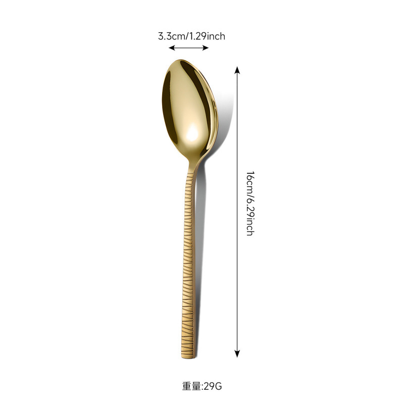 Creativo romano acero inoxidable cubiertos occidentales cuchillo de filete cuchillo de tenedor cucharas refrescos set de titanio cucharas europeas