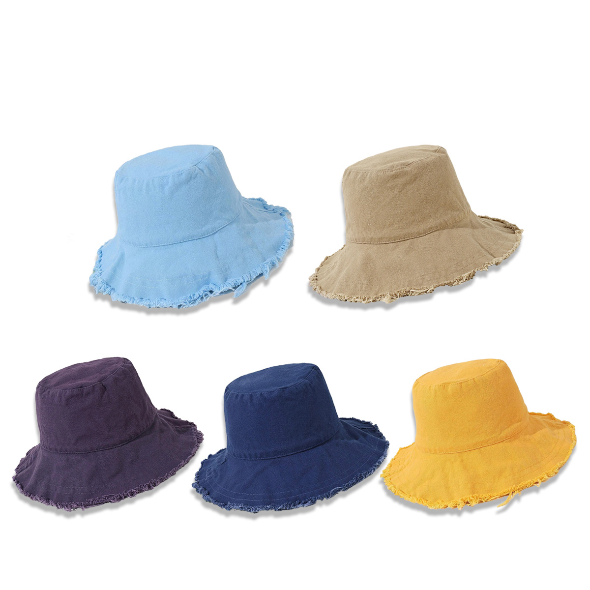 Casual Solid Color Wide-brimmed Basin Hats Wholesale Nihaojewelry display picture 23