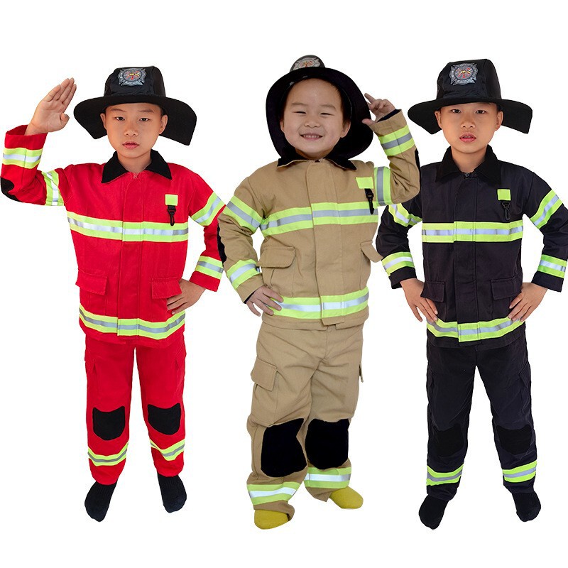 Children's June 1 Fire Drill Performance Costume Firefighter Combat Costume cosplay Space Astronaut Costume