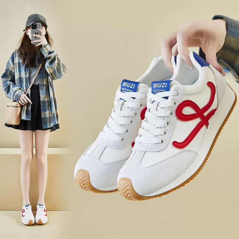 ins韩版阿甘鞋女潮2026春季增高新款学生跑步运动休闲街拍FSCL001