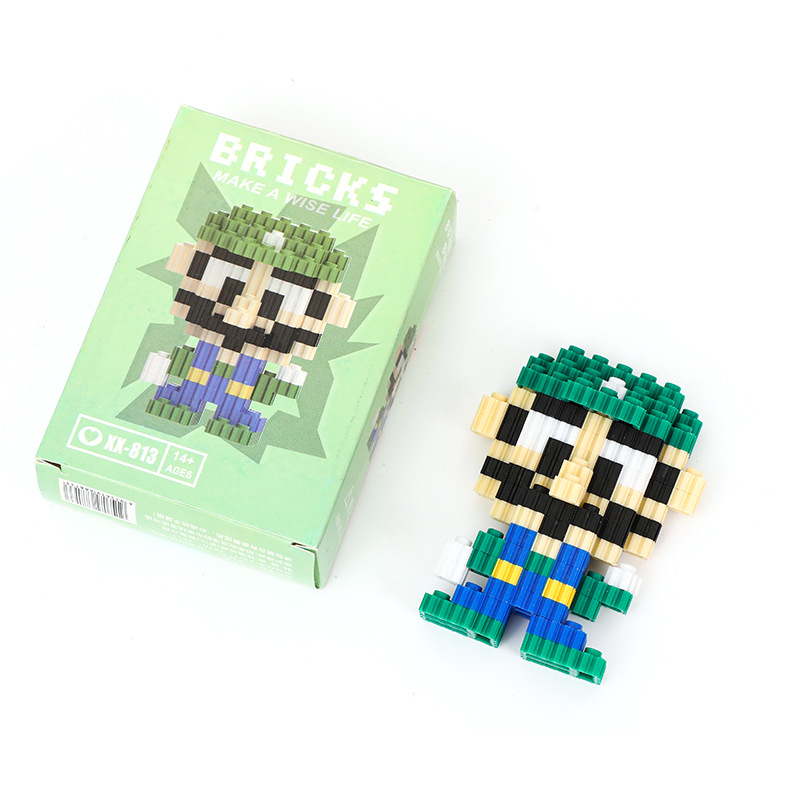 Mini muñeca de dibujos animados compatible con bloques de construcción de Lego decoración de escritorio bloques de construcción micropartículas juguetes de montaje para niños al por mayor