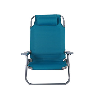 Office Lunch Break Folding Lounge Chair Courtyard Balcony Leisure Lazy Beach Chair Backrest with Armrests Portable Armchair