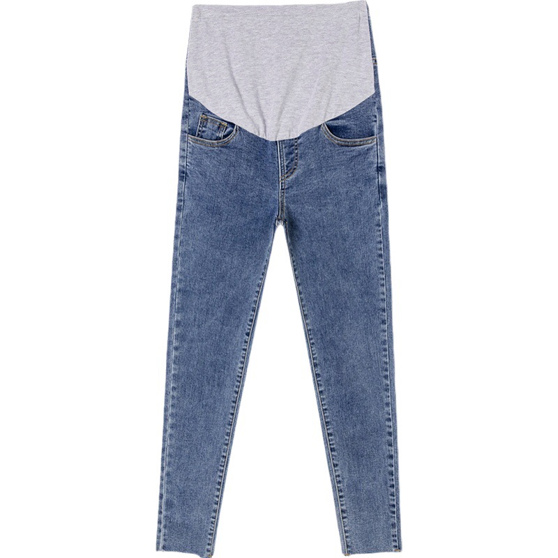 2023妊婦のジーパン春秋の小さい足のズボンは腹の外で妊婦のレギンスのズボンを着ます。