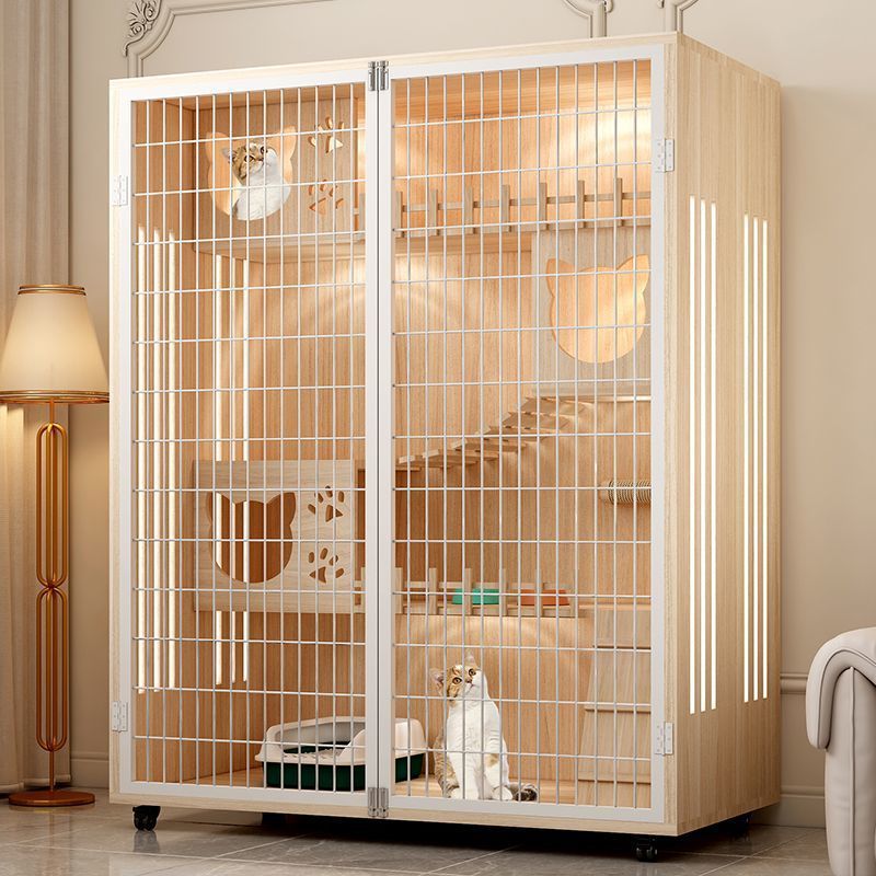 宠物别墅家用猫屋室内超大自由空间猫柜豪华猫咪房子全景笼子|undefined