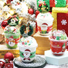 Christmas Fat Cup Baked Packaging Net Red Cup Ice Cream Cup Santa Claus Sticker Cup Cup