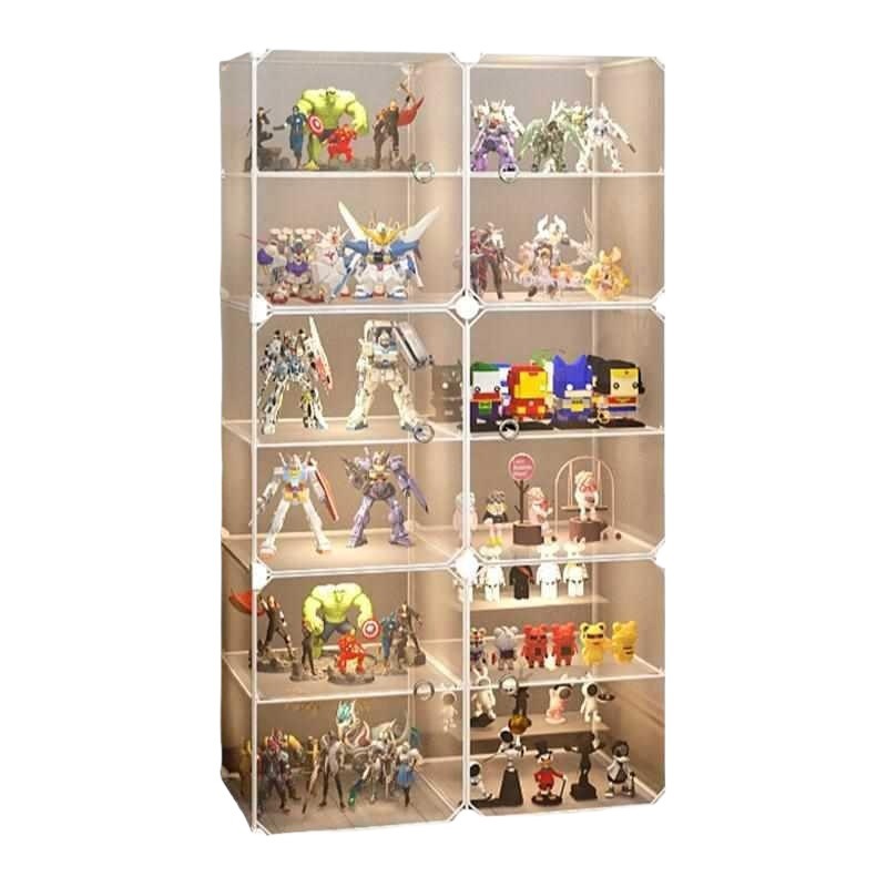 おもちゃのディスプレイ家庭用模造アクリルレゴビルディングブロックモデル防塵フィギュアディスプレイキャビネット透明収納ボックス棚|undefined