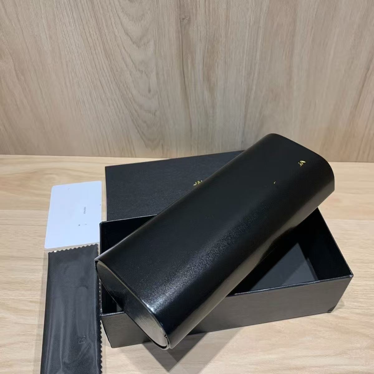 Inventario al por mayor nueva caja de gafas de alta calidad, caja de gafas de sol de alta gama, caja de gafas de sol, caja de paquete completa