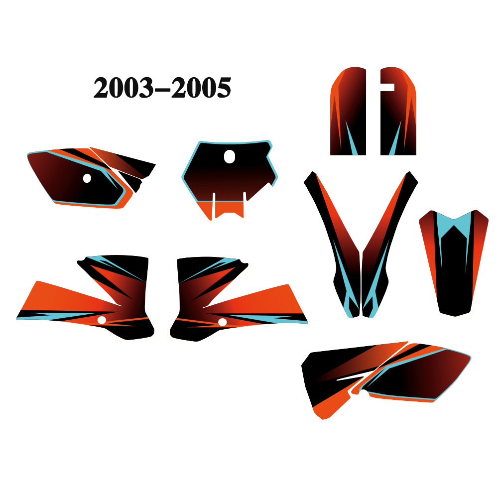 Aplicable para SUV Motocicleta fondo gráfico Modificación Personalidad pegatinas KTM SX85 2003 - 2012