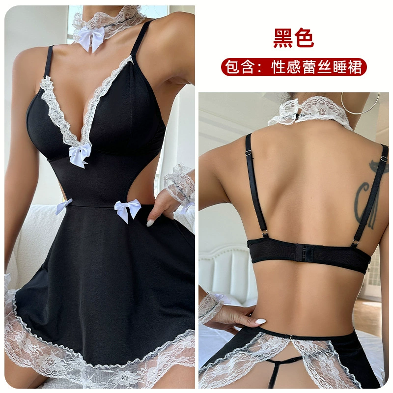 Кружевное белье, сексуальная пижама, AliExpress, Wish, европейский стиль, V-образный вырез, утягивающий эффект