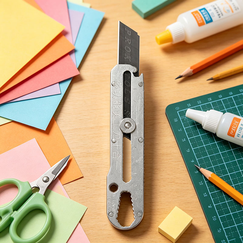 Popular Stainless Steel Multi-Functional Utility Knife, Heavy-Duty Thickened Wallpaper Knife, Paper Cutter, Box Opener, Durable and Sharp Knife Popular Stainless Steel Multi-Functional Utility Knife, Heavy-Duty Thickened Wallpaper Knife, Paper Cutter, Box Opener, Durable and Sharp Knife