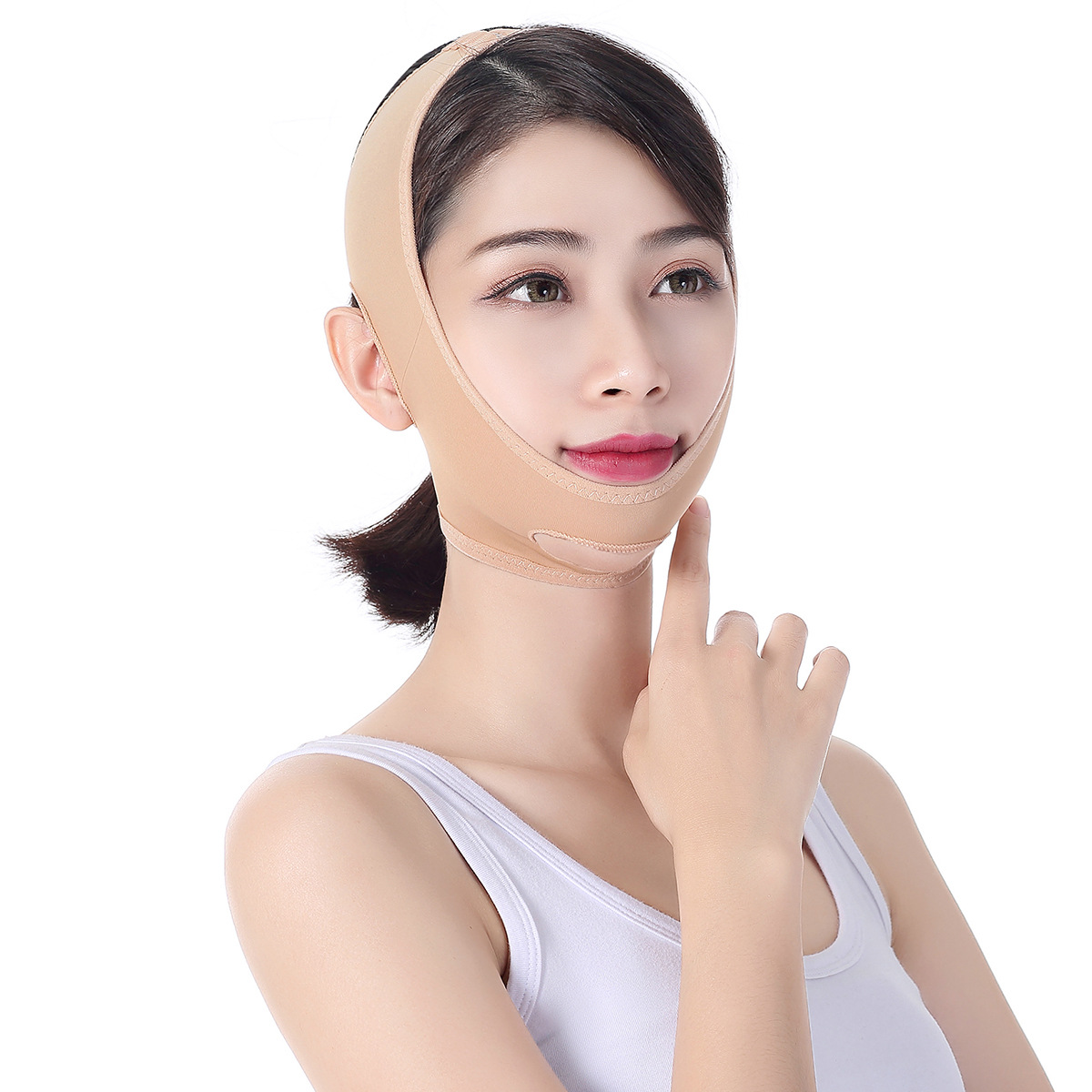 Golden rod facial physical v-face device, lifting and lifting v-face massage instrument and tool, mask bandage sleep patch