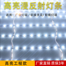 12V漫反射燈條LED透鏡3030戶外廣告拉布軟膜天花室內卡布燈箱燈條