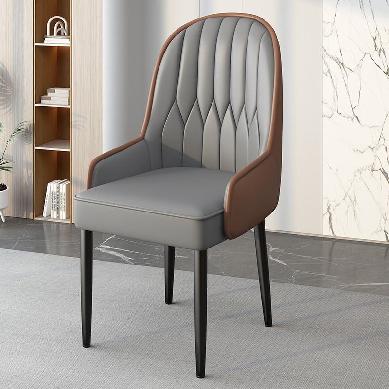 Silla de comedor ligera silla de respaldo de lujo silla de balcón casual simple silla de manicuría de alta calidad silla de alquiler taburete grueso