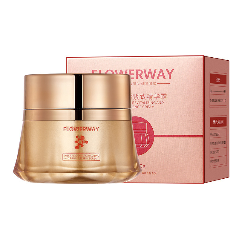 Douyin の人気商品 FLOWERWAY 羊プラセンタ リバイタライジング ファーミング エッセンス クリーム 水分補給、保湿、肌の色を明るくするクリーム|undefined
