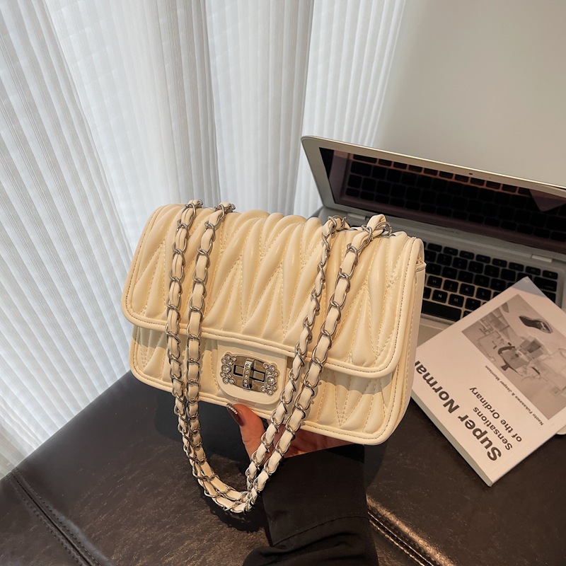 Bolsa de cadena de estilo Xiaoxiangling transfronterizo, bolsa cuadrada de damas, otoño y invierno 2025, nueva bolsa de hombro de moda universal