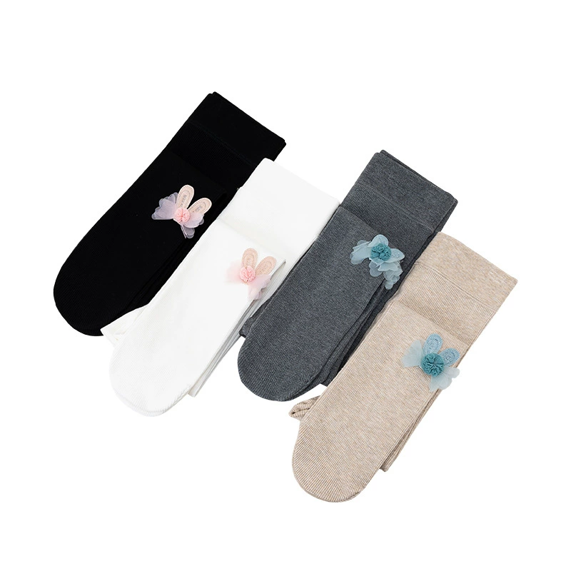 Spring autumn rabbit, children's knitted tights, cute accessory, leggings