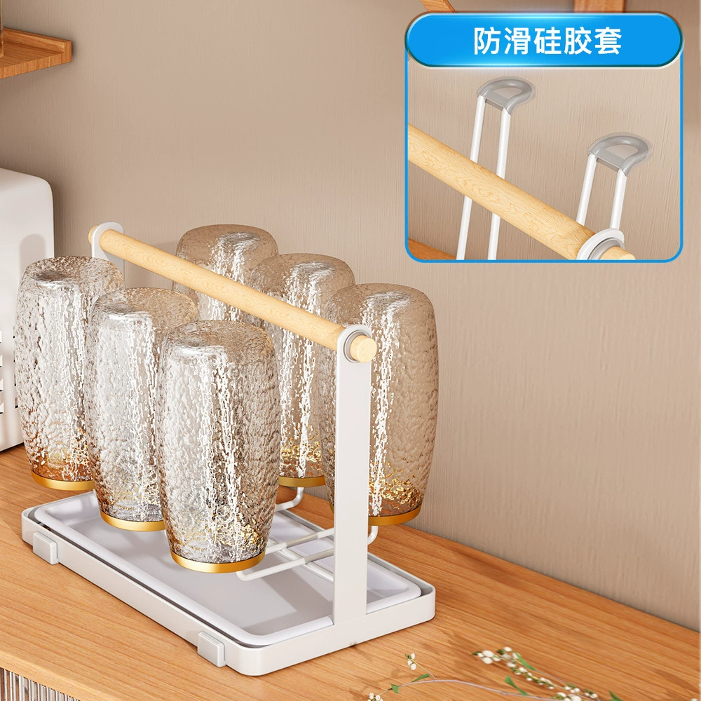 Glass holder, drying rack for home use, set with glass, storage system, light luxury style