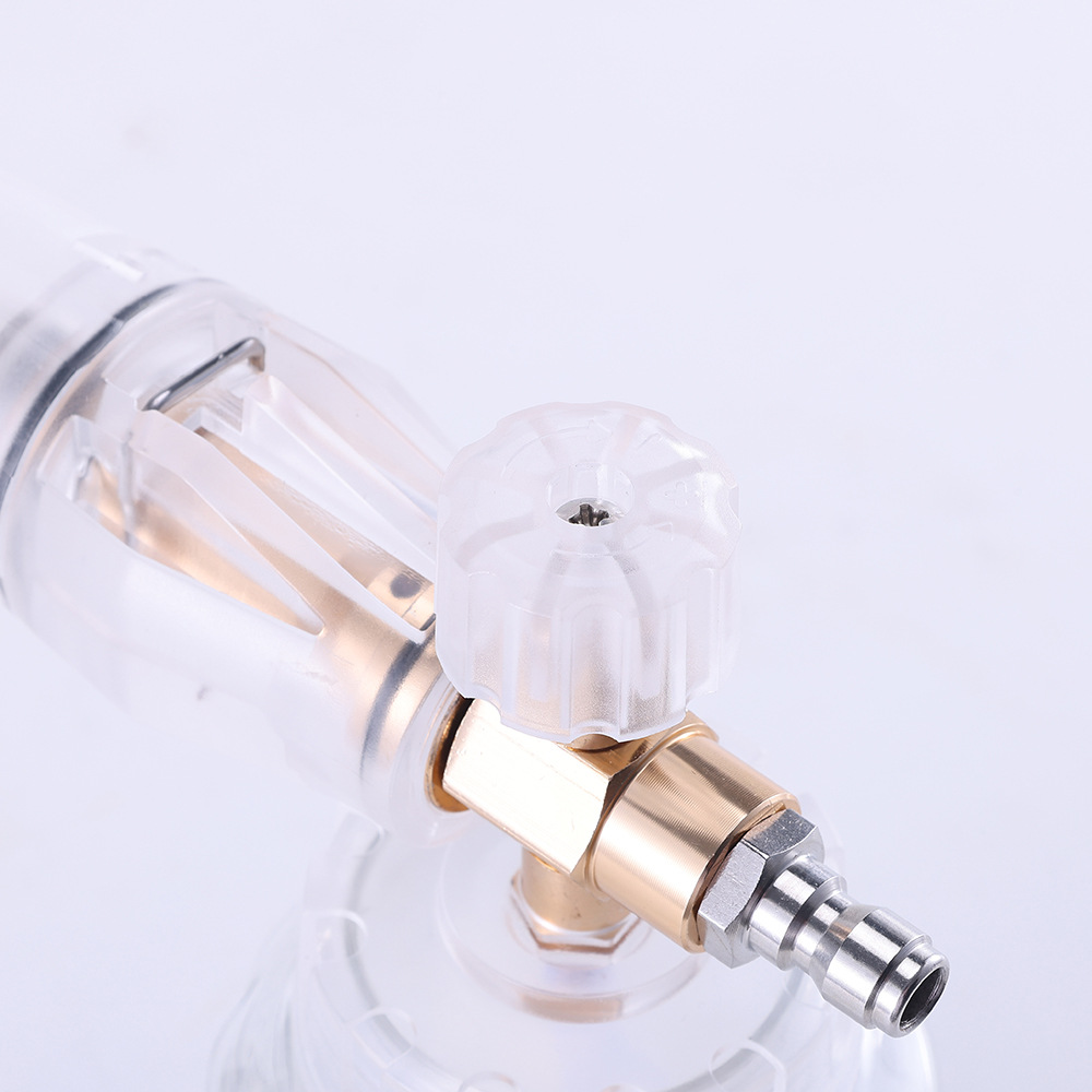 No. 2 aluminum transparent high-pressure PA foam sprayer, designed for car washing, with a large capacity and fan-shaped foam