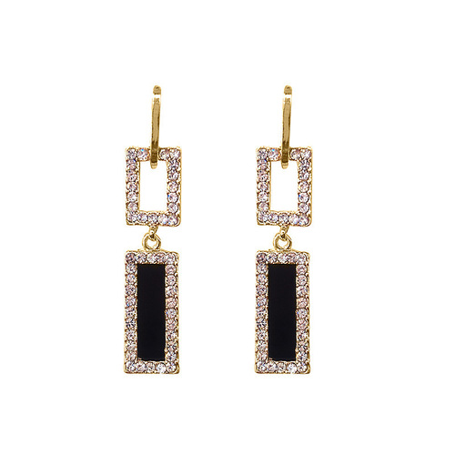 925 silver needle fashion earrings for women, Korean temperament earrings, long tassel earrings, European and American slimming geometric earrings