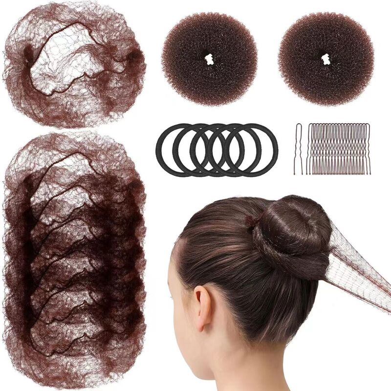 ヘア用品のヘアアイロンセットの髪の針の団子の頭のつぼみの髪の形の理髪道具|undefined