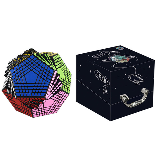 Holy hand high-level five-rubber cube solid color four-five-sixth-level seven-level eleventh-level five-rubber cube dodecahedron special-shaped rubik's cube toy