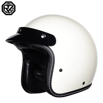 Motosiklet kaskı (dəbilqə) – with Bluetooth Headphones - ivory-white-m