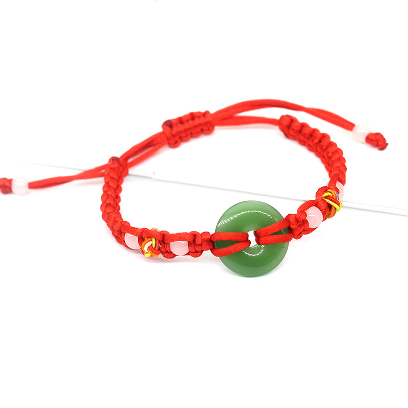 加钻 深绿平安扣