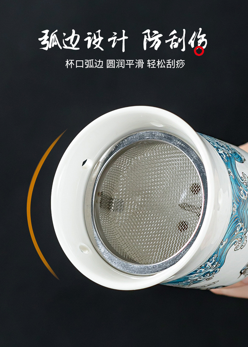 Ceramic Moxibustion Jar Double-Layer Celadon Warm Therapy Device with Gua Sha Massage and Herbal Steaming Function quality and texture