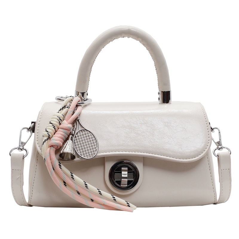 Bolso de mano popular de comercio exterior retro de piel de cera de aceite 2025 nuevo nicho de moda bolso de hombro bolso de moda universal