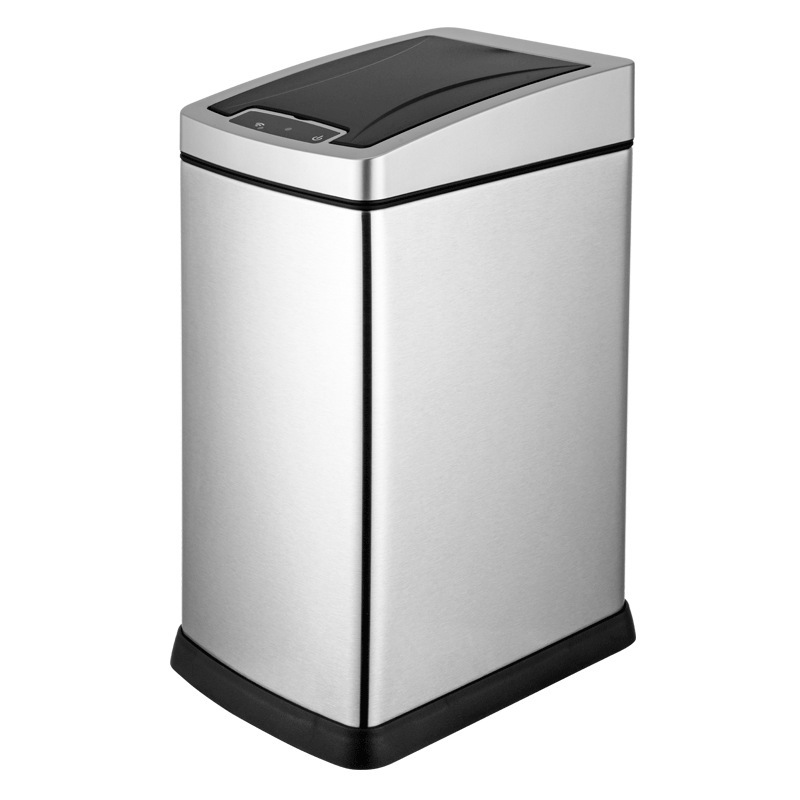 GAOK rectangular smart induction trash can stainless steel household trash can smart trash can 6638 GAOK rectangular smart induction trash can stainless steel household trash can smart trash can 6638