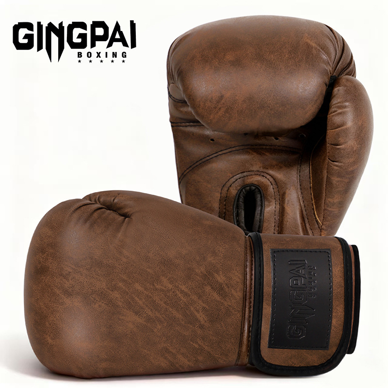 Jingpai Retro Boxing Gloves Sanda Boxing Gloves Men's and Women's Training Sandbags Muay Thai Boxing Fighting Adult Professional Boxing Gloves